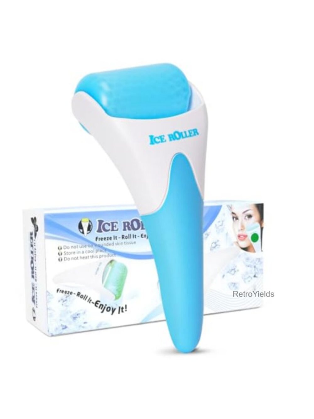 Ice Roller Face Cooling Cold Roller Skin Care Tool Manual Massager